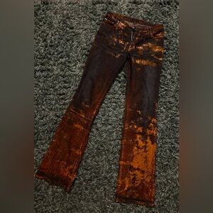 Vintage Y2K Cultura Hand-painted Jeans, sz 6